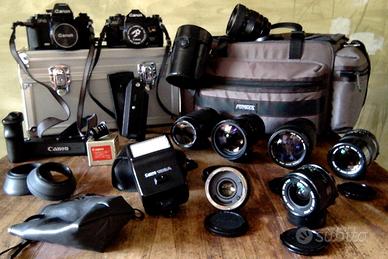 Canon F1 new + obiettivi e accessori