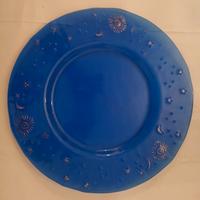 Piatto Vetro Artistico Manifattura Toscana
