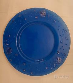 Piatto Vetro Artistico Manifattura Toscana