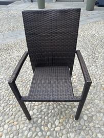 Sedie da giardino impilabili