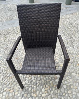 Sedie da giardino impilabili