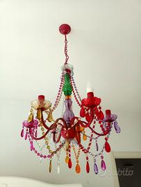 lampadario colorato 