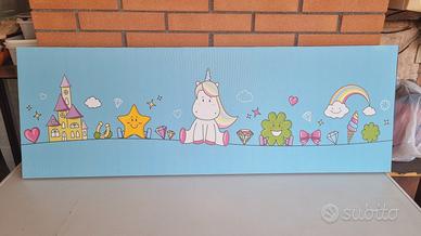 quadro unicorno cameretta