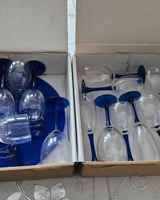 Set 18 Calici Palatina Blu