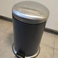 MJÖSA Cestino Pattumiera a pedale, grigio 12 litri