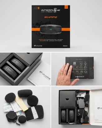 Interphone Shape Twin Pack Bluetooth Moto - Coppia