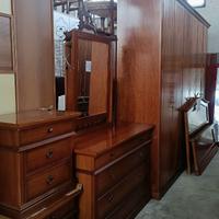 camera da letto in legno massello