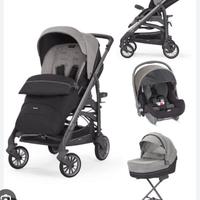 Passeggino Trilogy inglesina city blu e beige