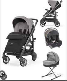 Passeggino Trilogy inglesina city blu e beige