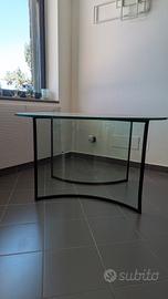 Tavolo da pranzo rotondo  in vetro  130cm
