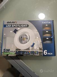 Confezione da 6 Faretti da Incasso 220volt