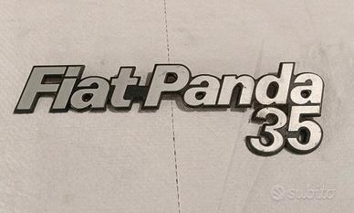 Scritta logo Fiat Panda 35