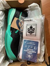 asics gel resolution X + calze + maglietta nike