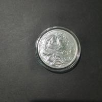 Moneta argento 2024 isole ascensione drago 1 oz