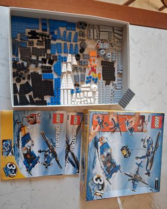 Set Lego Creator 3 in 1 4995 Elicottero incompleto
