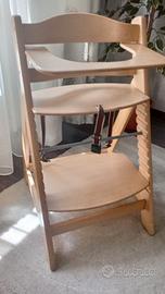 Seggiolone in legno