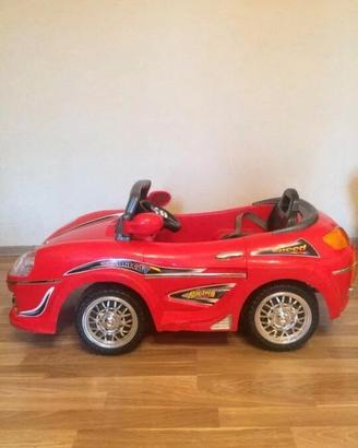 Macchinina cabriolet rossa per bambini con telecom