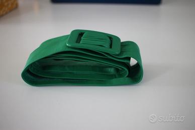 Cintura in pelle verde smeraldo 