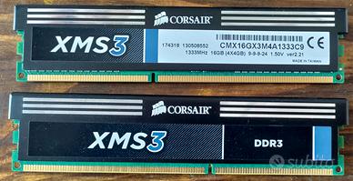 8GB RAM Corsair XMS3 DDR3 1333MHz