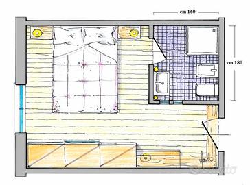 Camera con bagno privato