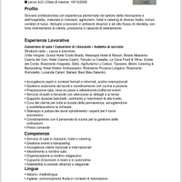 Cameriere di sala/ristorante