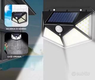 Lampada solare led con sensore di movimento 