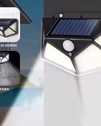Lampada solare led con sensore di movimento 