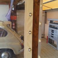 Telo in pvc con aggiunta di finestra
