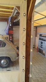 Telo in pvc con aggiunta di finestra
