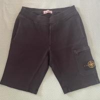 Stone island bermuda in felpa di cotone