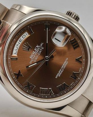 Rolex Day-Date 36  ref. 118209  marrone havana