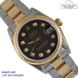 ROLEX Datejust 68273 Medium 31MM black diamonds