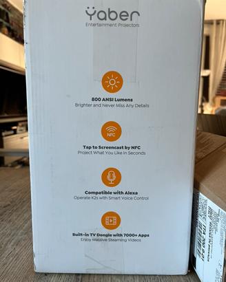 Proiettore più telo 110 pollici