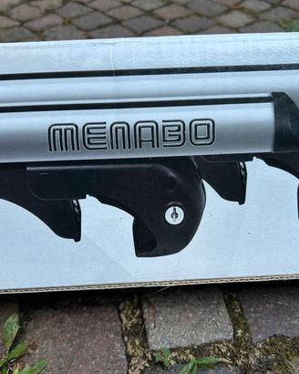 Barre tetto per rail alti Menabo Brio XL 135cm