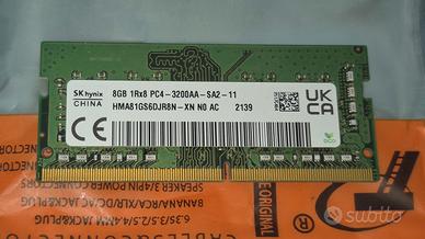 RAM SK Hynix 8GB DDR4 3200MHz Notebook