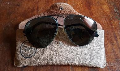 ray-ban aviator neri anni '80