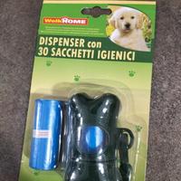 dispenser con 30 sacchetti igienici