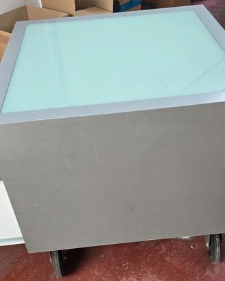 CONTENITORE BANCONE  CON RUOTE