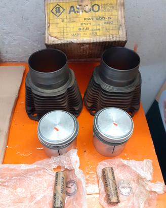 cilindri e pistoni nuovi fiat 500 d'epoca 