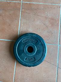 4 dischi 0.75 kg palestra