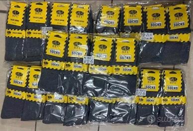 60 paia calze uomo work lavoro grigio new