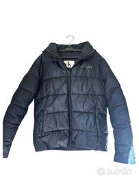 Clavin klein jans mans Black puffer jeket with Hoo