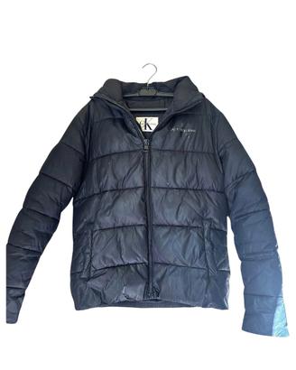 Clavin klein jans mans Black puffer jeket with Hoo