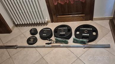 Set Bilanciere Olimpionico 220 cm + 110 kg dischi 