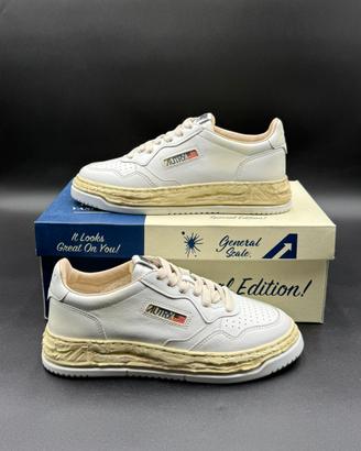 Autry Medalist Low Super Vintage Mihara, bianche