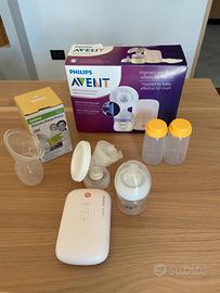 ‘Tiralatte Philips Avent+Breast Pump+2 bott Medela
