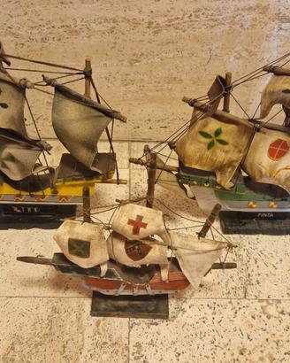 Modellini Caravelle di Cristoforo Colombo