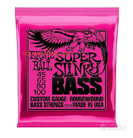 4 corde basso elettrico Ernie Ball Super Slinky 45