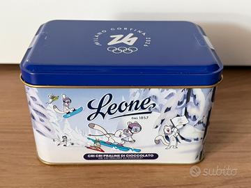 Scatola in latta Leone Olimpiadi 2026 - Nuova