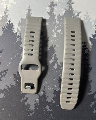 Braccialetto silicone grigio quick fit per garmin